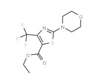 Ethyl 2-(morpholin-4-yl)-4-trifluoromethyl-1,3-thiazole-5-carboxylate - chemical structure image