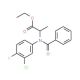 Ethyl 2-(N-benzoyl-3-chloro-4-fluoroanilino)propanoate (CAS 34029-27-1) - chemical structure image