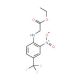 Ethyl {[2-nitro-4-(trifluoromethyl)phenyl]amino}acetate (CAS 735-40-0) - chemical structure image
