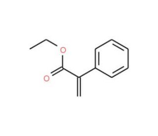 Ethyl 2-phenylacrylate (CAS 22286-82-4) - chemical structure image