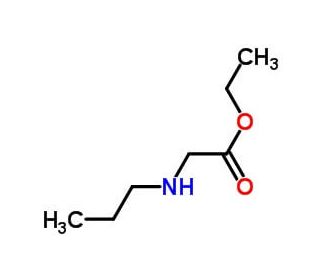 ethyl 2-(propylamino)acetate (CAS 40693-96-7) - chemical structure image