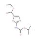 Ethyl 2-(t-butoxycarbonylamino)oxazole-5-carboxylate (CAS 941294-50-4) - chemical structure image