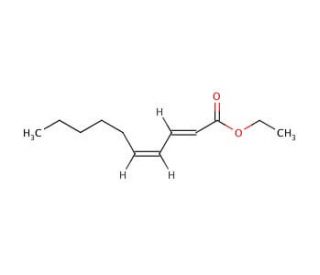 Ethyl 2-trans-4-cis-decadienoate (CAS 3025-30-7) - chemical structure image
