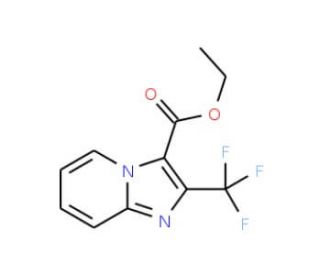Ethyl 2-(trifluoromethyl)imidazo[1,2-a]pyridine-3-carboxylate (CAS 108438-46-6) - chemical structure image