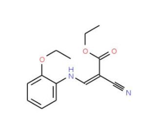 Ethyl (2E)-2-cyano-3-[(2-ethoxyphenyl)amino]prop-2-enoate - chemical structure image