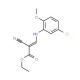 ethyl (2E)-3-[(5-chloro-2-methoxyphenyl)amino]-2-cyanoprop-2-enoate - chemical structure image