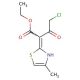ethyl (2E)-4-chloro-3-hydroxy-2-(4-methyl-1,3-thiazol-2-yl)but-2-enoate - chemical structure image