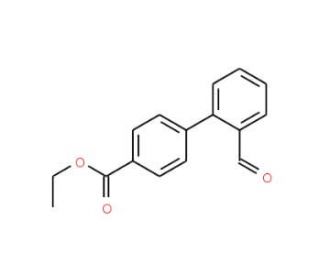 Ethyl 2&prime;-formyl[1,1&prime;-biphenyl]-4-carboxylate (CAS 885950-48-1) - chemical structure image