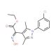 ethyl (2Z)-[1-(3-chlorophenyl)-3,5-dimethyl-1H-pyrazol-4-yl](hydroxyimino)acetate - chemical structure image