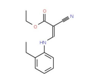 ethyl (2Z)-2-cyano-3-[(2-ethylphenyl)amino]acrylate - chemical structure image