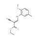 ethyl (2Z)-2-cyano-3-[(2-methoxy-5-methylphenyl)amino]prop-2-enoate - chemical structure image