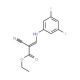 ethyl (2Z)-2-cyano-3-[(3,5-difluorophenyl)amino]prop-2-enoate - chemical structure image
