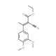 ethyl (2Z)-2-cyano-3-(3,4-dimethoxyphenyl)but-2-enoate - chemical structure image