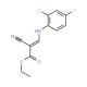 ethyl (2Z)-3-[(2-chloro-4-fluorophenyl)amino]-2-cyanoprop-2-enoate - chemical structure image