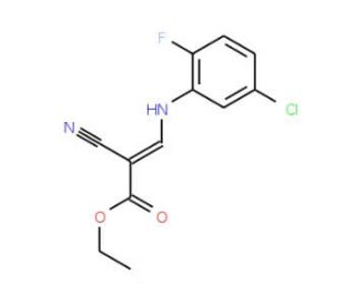 ethyl (2Z)-3-[(5-chloro-2-fluorophenyl)amino]-2-cyanoprop-2-enoate - chemical structure image