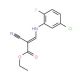 ethyl (2Z)-3-[(5-chloro-2-fluorophenyl)amino]-2-cyanoprop-2-enoate - chemical structure image