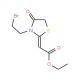 ethyl (2Z)-[3-(2-bromoethyl)-4-oxo-1,3-thiazolidin-2-ylidene]acetate (CAS 92503-35-0) - chemical structure image