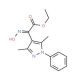 ethyl (2Z)-(3,5-dimethyl-1-phenyl-1H-pyrazol-4-yl)(hydroxyimino)acetate - chemical structure image