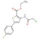 ethyl 3-[(chloroacetyl)amino]-5-(4-fluorophenyl)thiophene-2-carboxylate - chemical structure image