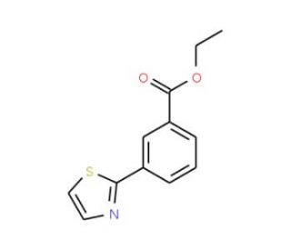 Ethyl 3-(1,3-thiazol-2-yl)benzoate (CAS 886851-29-2) - chemical structure image
