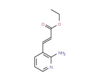 Ethyl 3-(2-amino-3-pyridyl)acrylate (CAS 104830-01-5) - chemical structure image