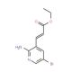 Ethyl 3-(2-amino-5-bromo-3-pyridyl)acrylate (CAS 943419-35-0) - chemical structure image