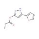Ethyl 3-(2-furyl)-1H-pyrazole-5-carboxylate (CAS 33545-44-7) - chemical structure image