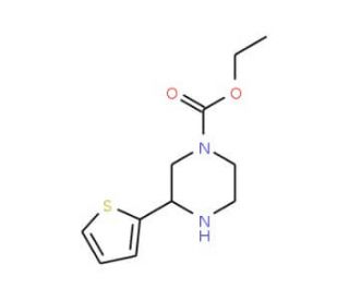 Ethyl 3-(2-thienyl)piperazine-1-carboxylate (CAS 85803-50-5) - chemical structure image