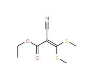 Ethyl 3,3-Bis(methylthio)-2-cyanoacrylate (CAS 17823-58-4) - chemical structure image