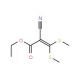 Ethyl 3,3-Bis(methylthio)-2-cyanoacrylate (CAS 17823-58-4) - chemical structure image