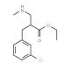 Ethyl 3-(3-chloro-phenyl)-2-methylaminomethyl-propionate (CAS 886366-08-1) - chemical structure image