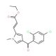 Ethyl 3-[4-(2,4-dichlorobenzoyl)-1-methyl-1H-pyrrol-2-yl]acrylate - chemical structure image