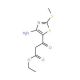 Ethyl 3-(4-amino-2-methylthiothiazol-5-yl)-3-oxopropanoate (CAS 65095-75-2) - chemical structure image