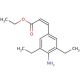 Ethyl 3-(4-Amino-3,5-diethylphenyl)acrylate (CAS 1076200-10-6) - chemical structure image