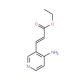 Ethyl 3-(4-amino-3-pyridyl)acrylate (CAS 104830-07-1) - chemical structure image