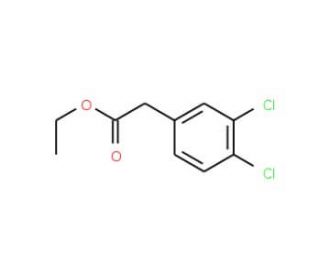 Ethyl 3,4-dichlorophenylacetate (CAS 6725-45-7) - chemical structure image