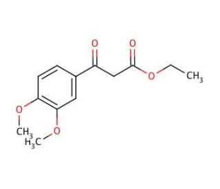 Ethyl 3,4-dimethoxybenzoylacetate (CAS 4687-37-0) - chemical structure image