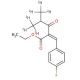 Ethyl 3-(4-Fluorophenyl)-2-(2-methylpropionyl)propenoate-d6 - chemical structure image
