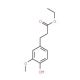 Ethyl 3-(4-hydroxy-3-methoxyphenyl)propionate (CAS 61292-90-8) - chemical structure image