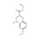 Ethyl 3-(4-methoxy-phenyl)-2-methylaminomethyl-propionate - chemical structure image