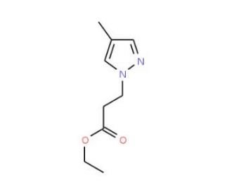 Ethyl 3-(4-methyl-1H-pyrazol-1-yl)propanoate - chemical structure image