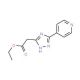 Ethyl [3-(4-pyridyl)-1H-1,2,4-triazol-5-yl]acetate - chemical structure image