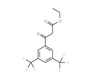 Ethyl [3,5-bis(trifluoromethyl)benzoyl]-acetate (CAS 175278-02-1) - chemical structure image