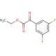 Ethyl 3,5-difluorobenzoylformate (CAS 208259-57-8) - chemical structure image
