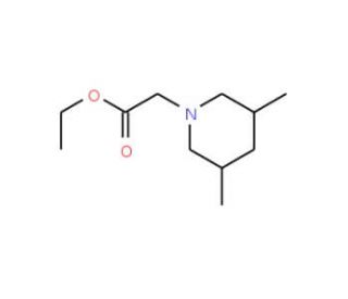 Ethyl (3,5-dimethylpiperidin-1-yl)acetate - chemical structure image