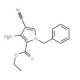 ethyl 3-amino-1-benzyl-4-cyano-1H-pyrrole-2-carboxylate - chemical structure image