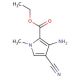 ethyl 3-amino-4-cyano-1-methyl-1H-pyrrole-2-carboxylate - chemical structure image