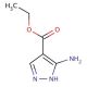 Ethyl 3-Amino-4-pyrazolecarboxylate (CAS 6994-25-8) - chemical structure image