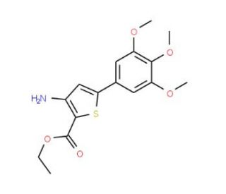 ethyl 3-amino-5-(3,4,5-trimethoxyphenyl)thiophene-2-carboxylate - chemical structure image