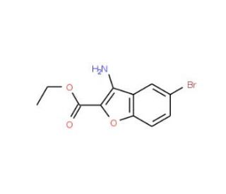 Ethyl 3-amino-5-bromo-1-benzofuran-2-carboxylate (CAS 330555-71-0) - chemical structure image